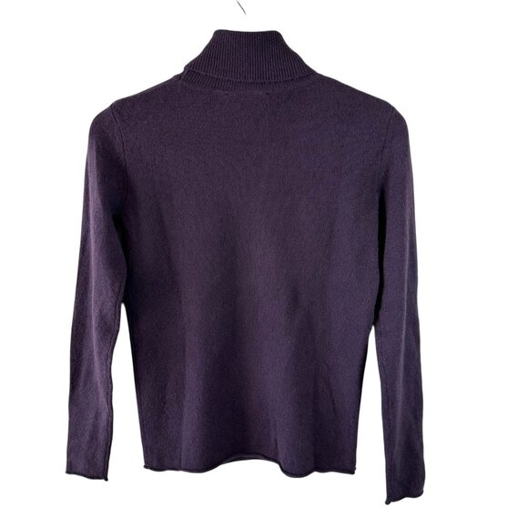 Philosophy by Republic 100% Cashmere Turtleneck Sweater Purple Size Small - Picture 5 of 5